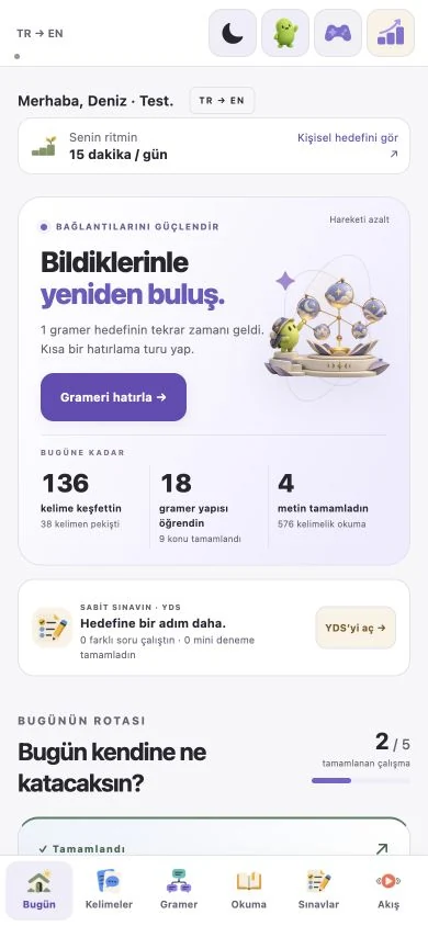 Punshine’ın gerçek mobil web ana ekranı